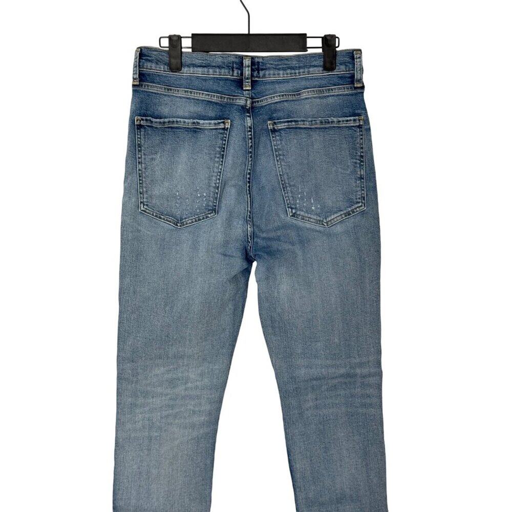 💙 AGOLDE 🩵  Ruby Super High Rise Slim Straight Distressed Ankle Jeans Size 30 - Picture 10 of 12